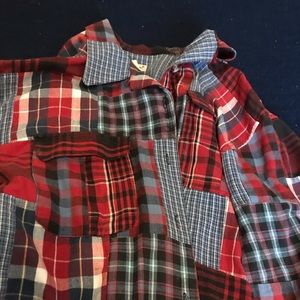 EDDIE BAUER Women’s Plaid Shirt w Pockets, Buttons